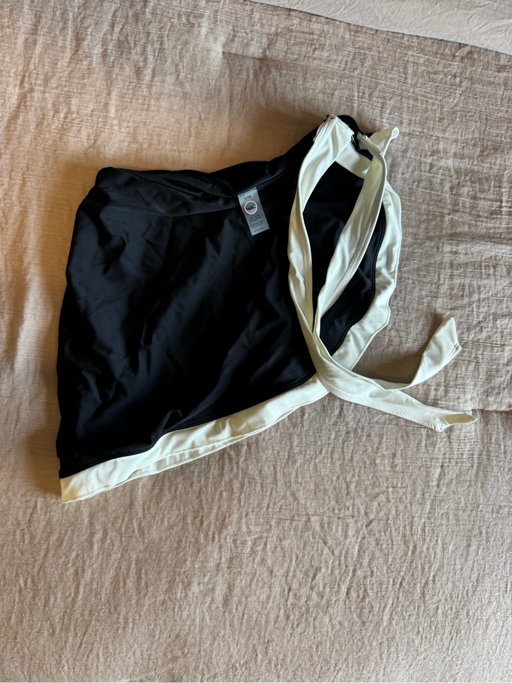 Black and White Cover Up Skirt - Women's Swim